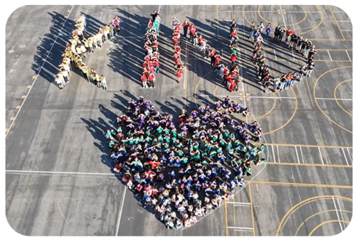 Walgrove Playground with students playing